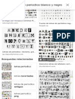 Letras de Periodico Blanco y Negro - Búsqueda de Google