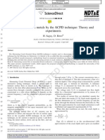 Uncorrected Proof: Flaw Detection in Metals by The ACPD Technique: Theory and Experiments