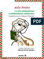 Paulo Freire Cuatro Cartas A Las Animado