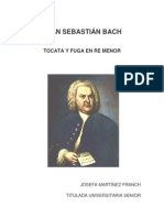J.S.BACH,Historia y partitura de Tocata y fuga en Re menor, JOSEFA MARTÍNEZ FRANCH