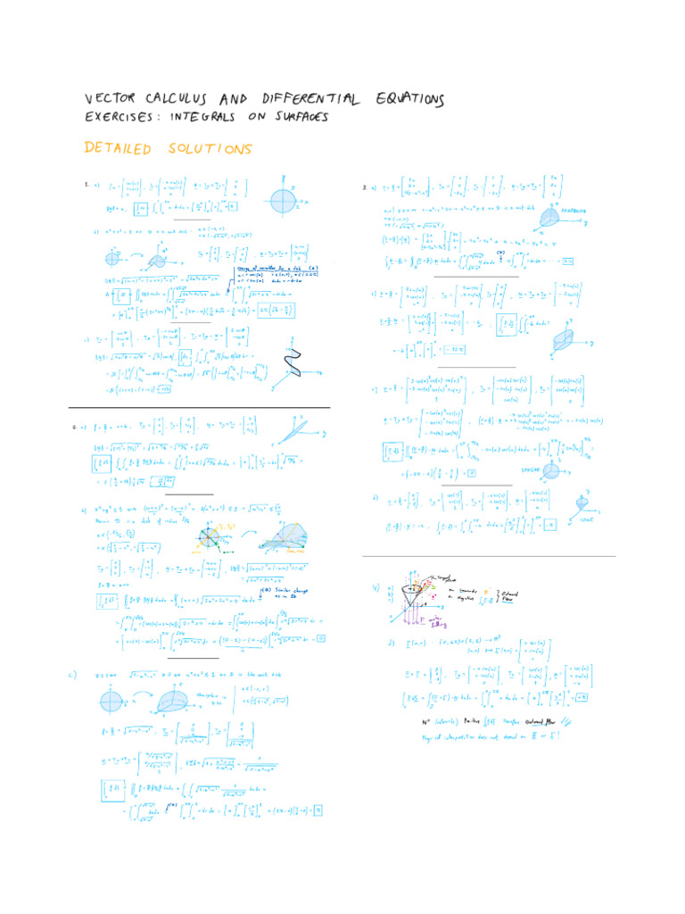 Exercises Surfaces v2 Solved | PDF