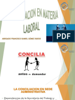 La Conciliación en Materia Laboral - Abg. Francisco Daniel Gómez Bueso