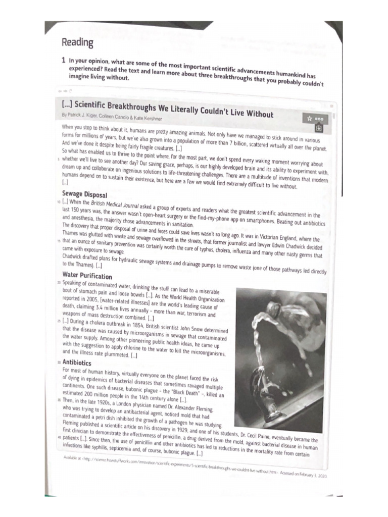 Reading pdf