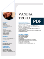 Vanina TROILO Curriculum