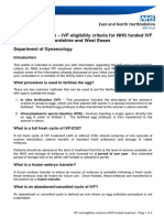 IVF Eligibility Criteria For NHS Funded IVF Treatment For Herts and West Essex V1 06.2022