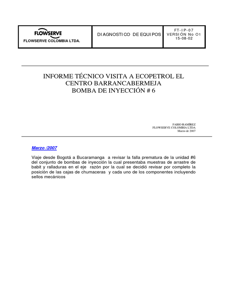 Reporte flowserve pdf