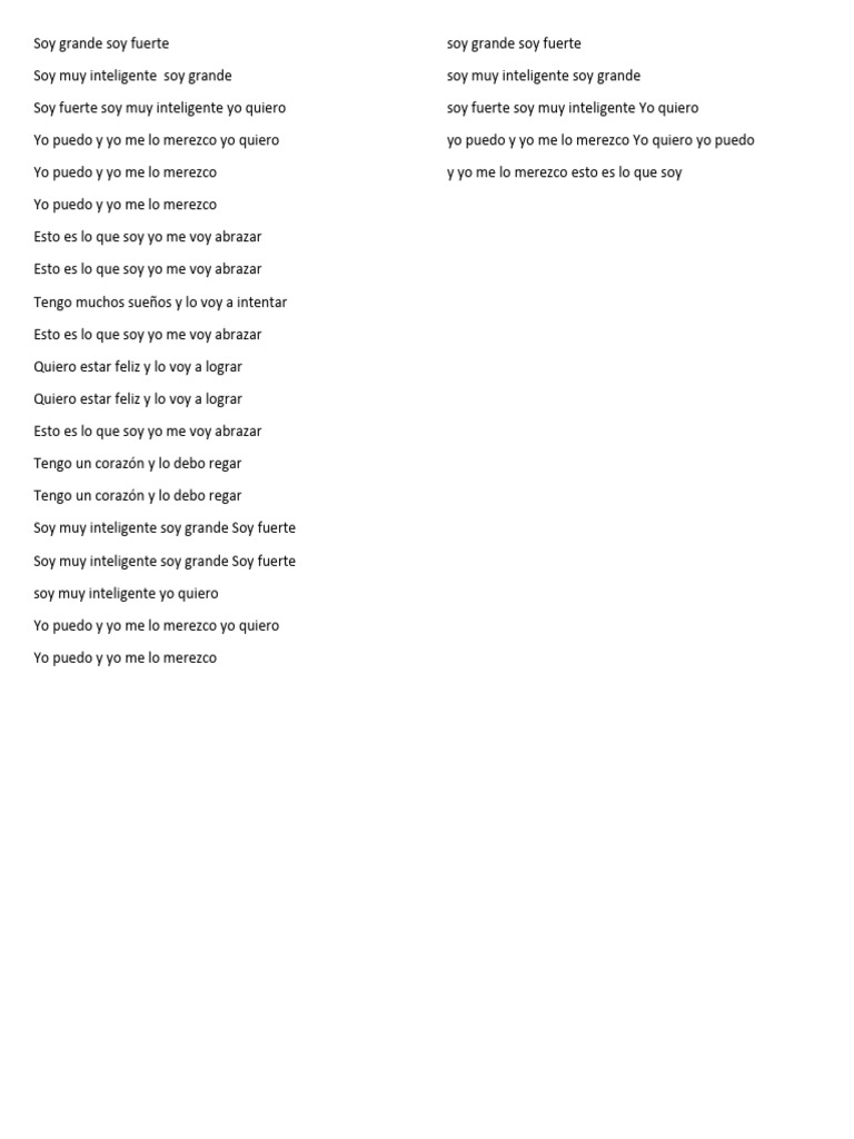 Soy Muy Fuerte Translation