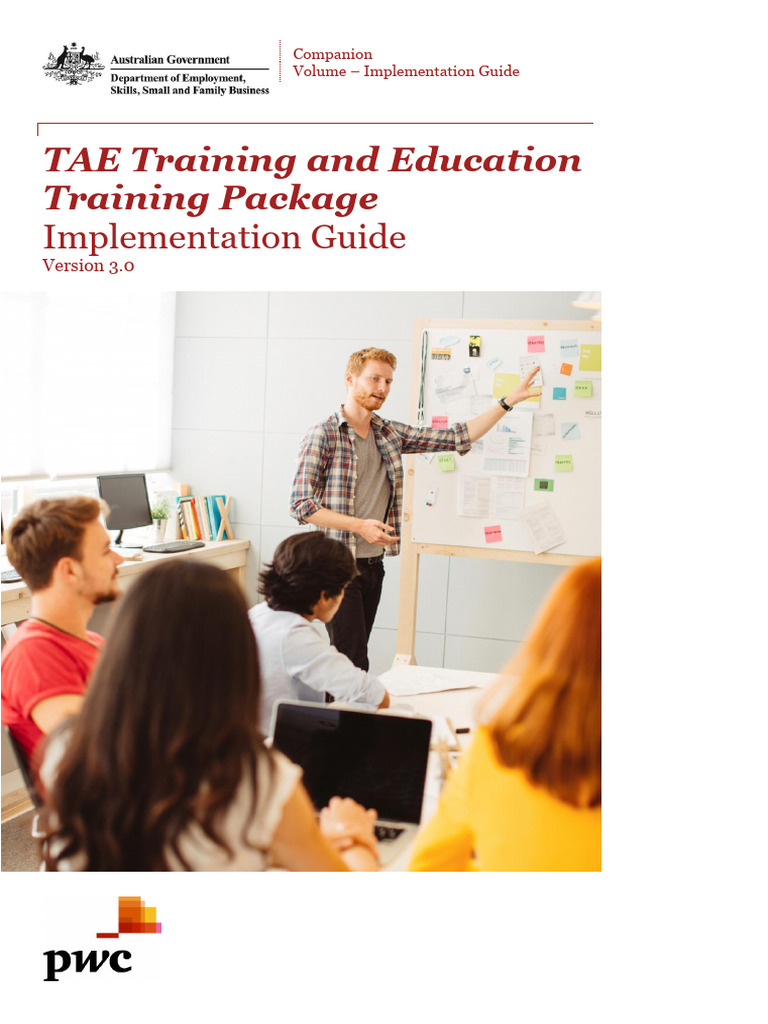 TAE Training Package Implementation Guide | PDF | Vocational Education ...
