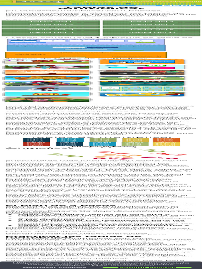 TABLAS DE MULTIPLICAR DEL 1 AL 12 EN WORD Y PDF GRATIS visual data 3
