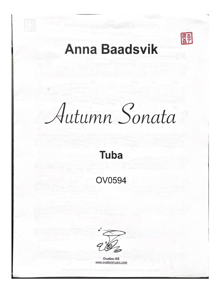 Anna BAADSVIK Autumn Sonata PDF
