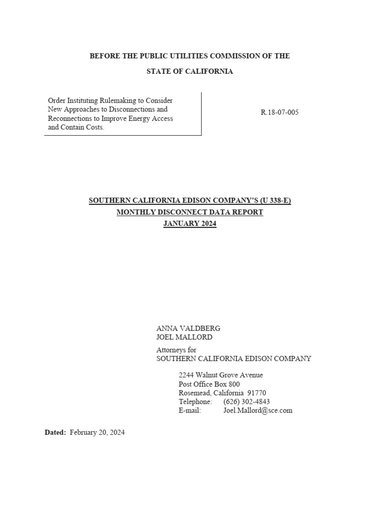 R1807005 sce monthly disconnect data report january 2024 pdf government