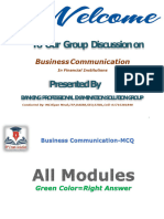 Business Communication - Module MCQ - All Module - Combined