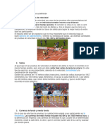 10 Pruebas de Atletismo Con Su Definición