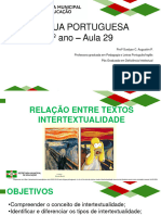 Aula 29 - Intertextualidade - Slides