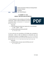 1er Examen A Online Estadística