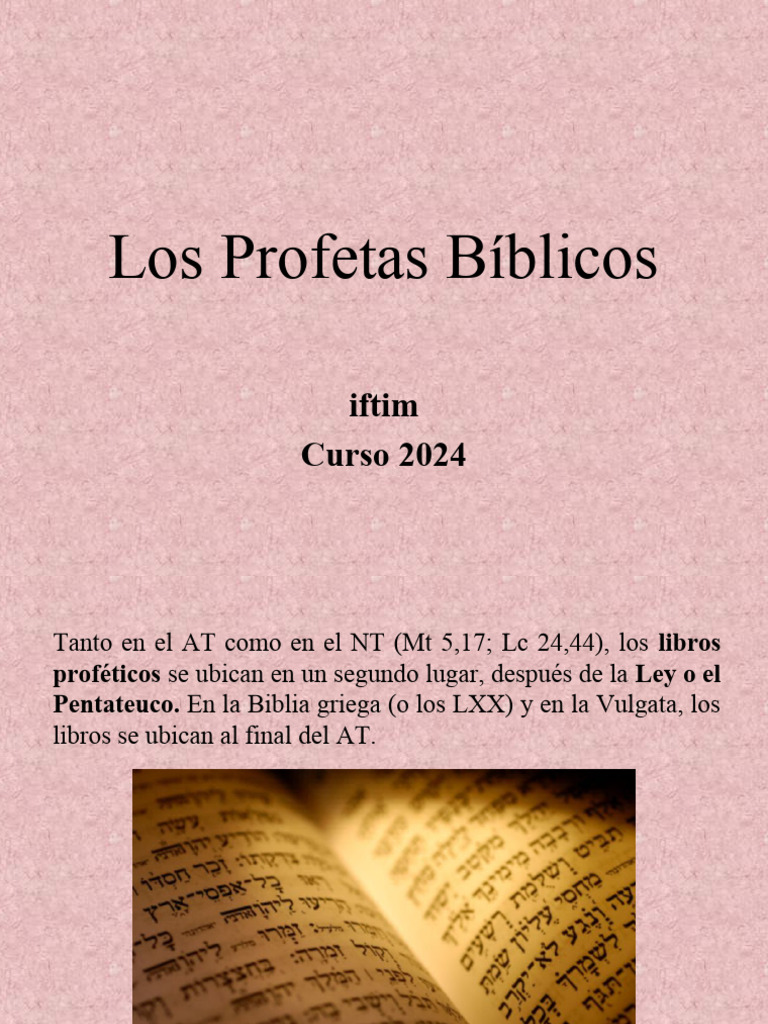 Los Profetas Bíblicos Pdf Doce Profetas Menores Profeta