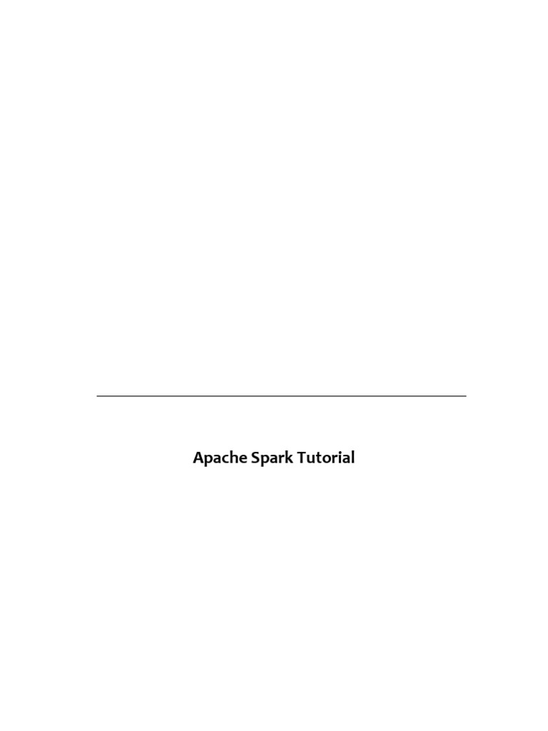 Apache Spark - Exercise | PDF
