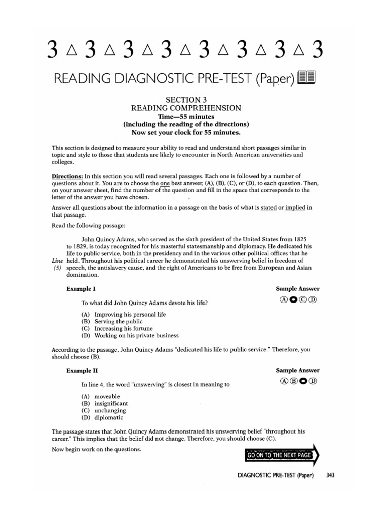 Reading Diagnostic 022024 | PDF