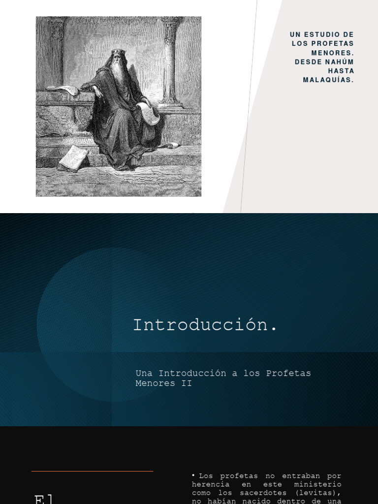 Estudio de los 12 Profetas Menores | PDF | La unción | Profeta