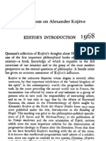 Allan Bloom On Alexander Kojève: Editor'S Introduction / (I I, I