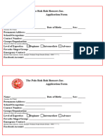 RRR Application Form