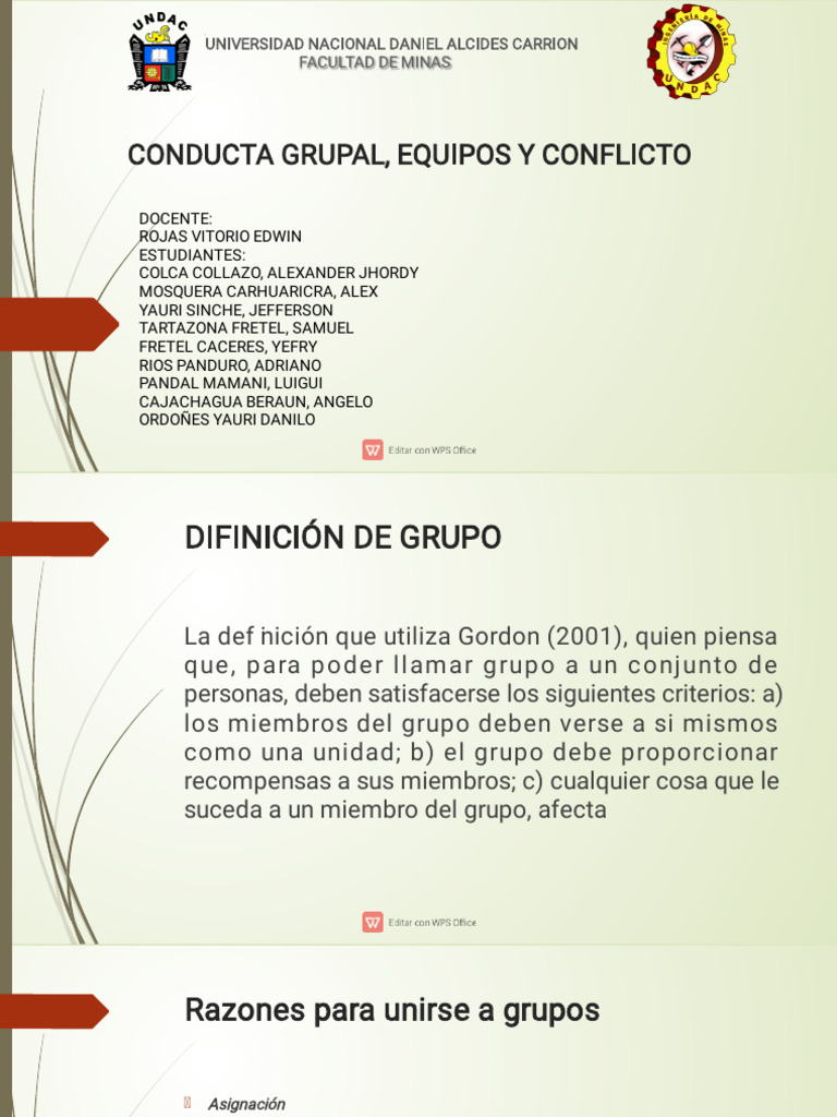 Rojas Trabajo Grupal | PDF | Cohesión grupal | Comportamiento