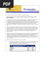 October 2011: Strong Support, Low Awareness: Public Perception of The Common Core State Standards