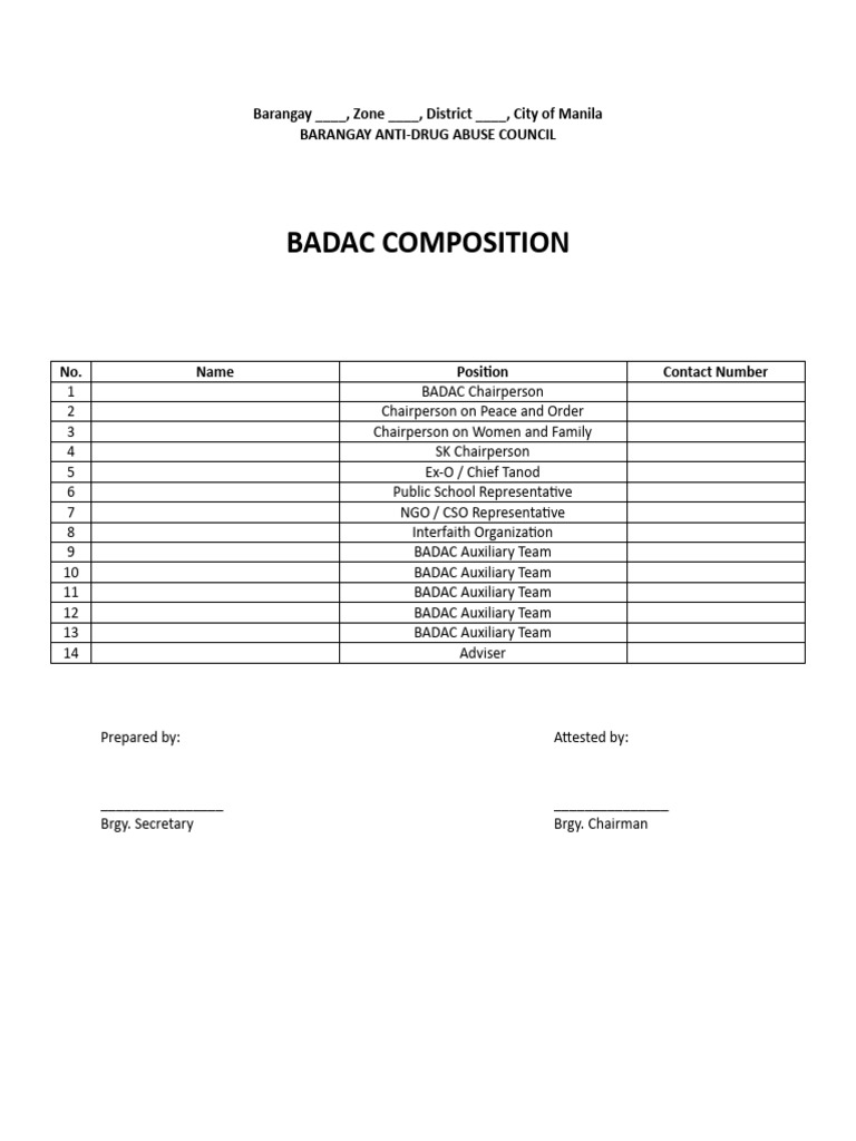 Sample Badac Invitation Letter