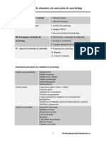 Structura Unui Plan de Marketing