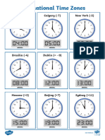 Time Zone Worksheet 1