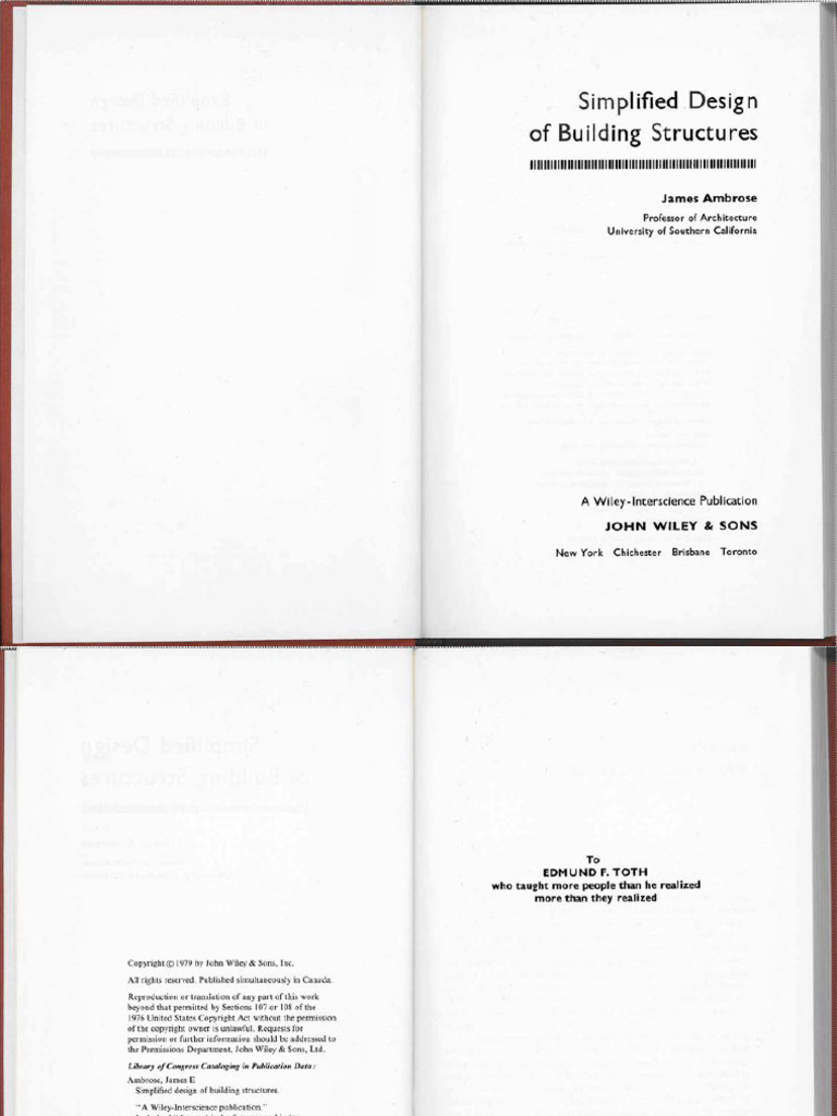 1979 Simplified Design of Building Structures PDF Free | PDF | System ...