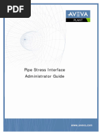 Pipe Stress Interface Administration Guide