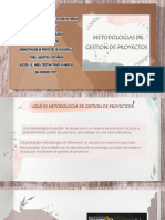 Metodologias de Gestion de Proyectos.
