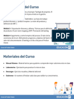 Organización Del Curso: Curso de Product Owner