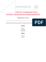 Analysis of Canadian High School Graduation Requirements