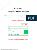 Stroop Versao Golden Folha de Resposta