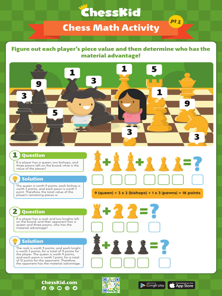 Chess Piece Value Comparison Activity | PDF | Chess Theory | Game Theory