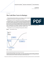 The Cash Flow Curve in Startups
