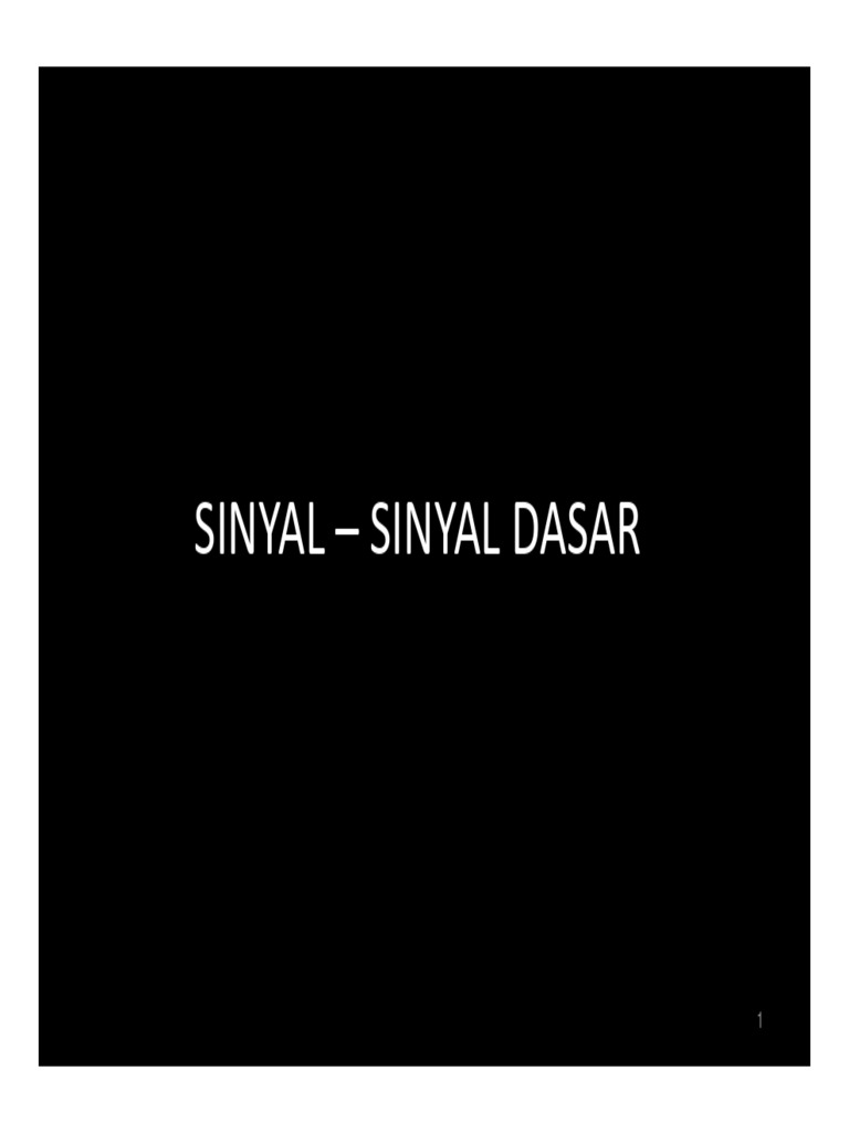 Sinyal Unit Ramp dan Dasar | PDF