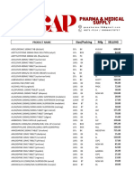 Gap Pharma Price List