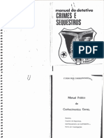 Manual Do Detetive Crimes e Sequestros