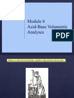 Unit 6 - AcidBase Volumetric Analysis