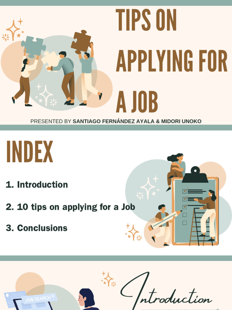 Tips On Applying For A Job - V2 | PDF | Résumé | Social Media