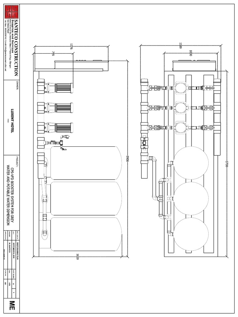 Potable and Grey Water CPS Dimension | PDF