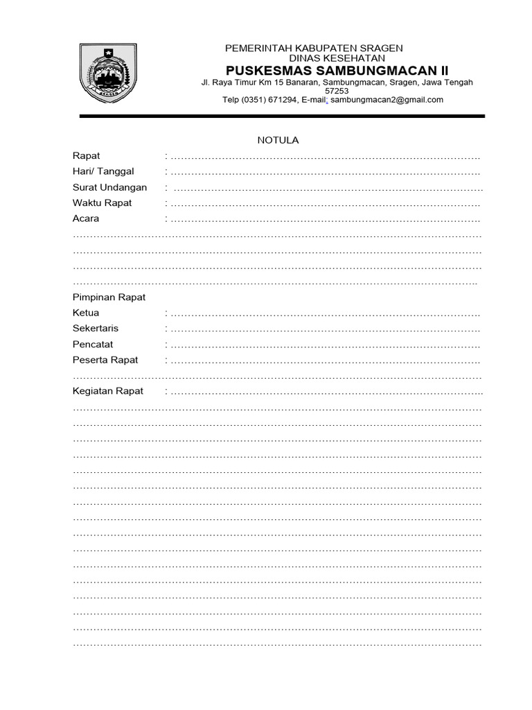 Notula | PDF