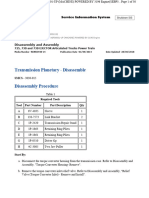 725, 730 and 730 Transmission Planetary - Disassemble