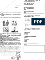 Examen Tercer Trimestre Tercer Grado