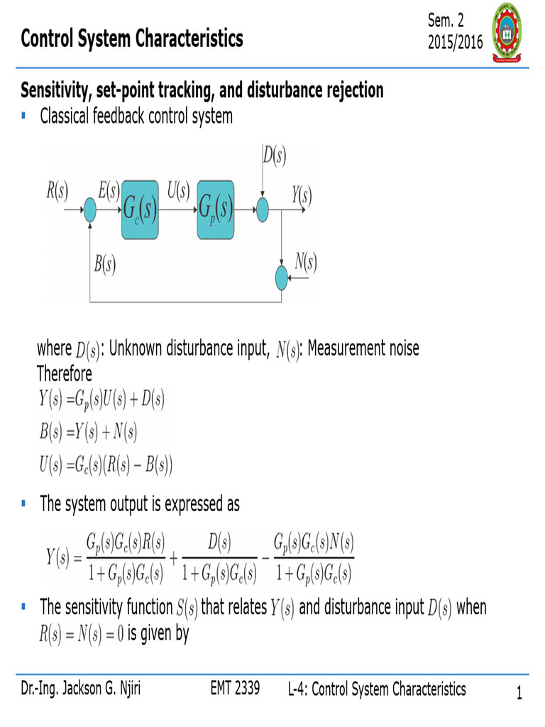 L-4 - Control System Characteristics | PDF