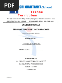 English Project ... Class 12