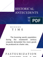 Sts Historical Antecedents Modern Time Presented by Kristel Joy Distor
